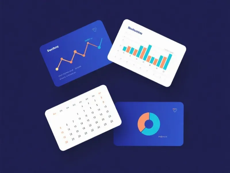 时间与数据卡片示意